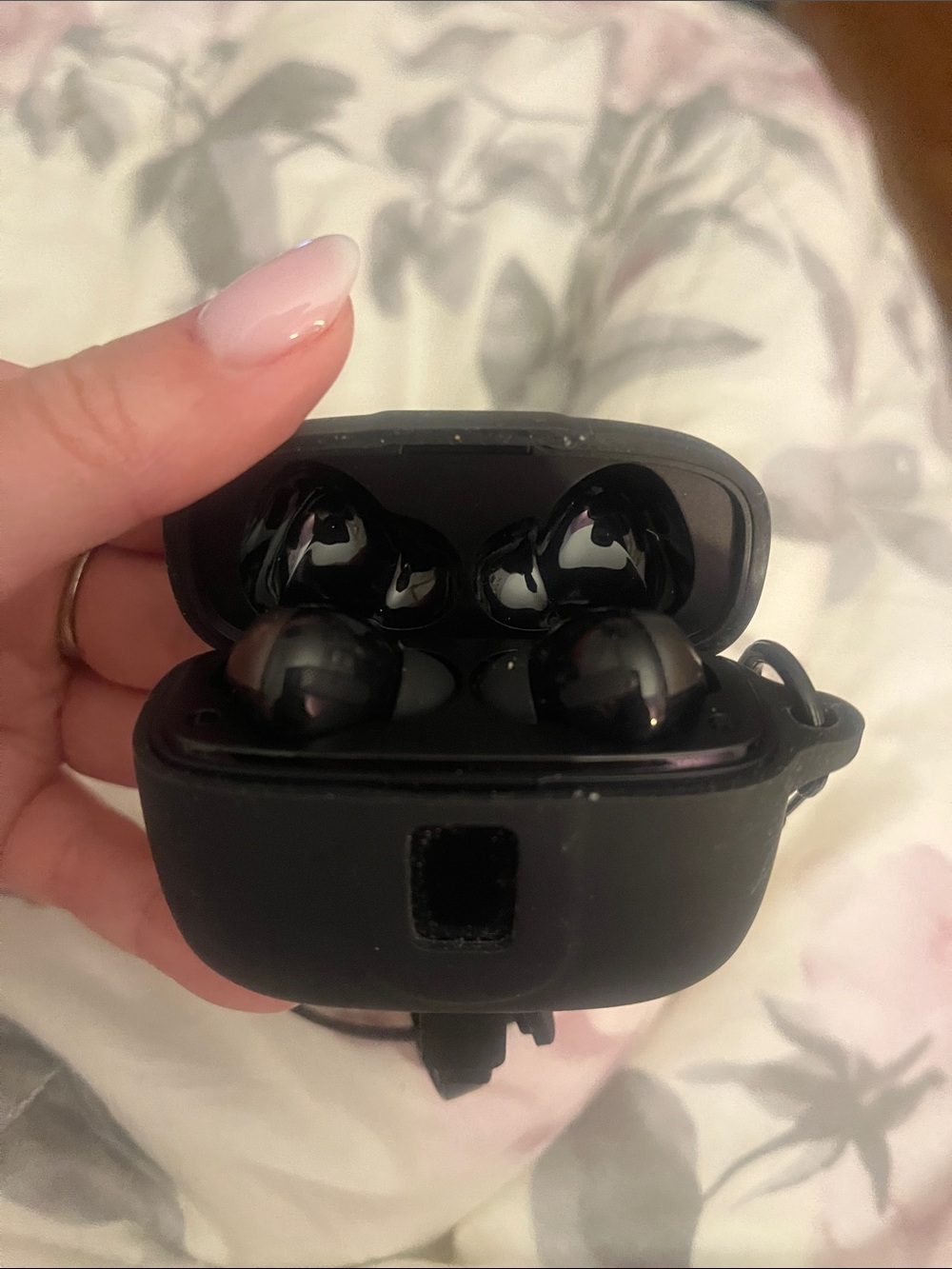 Wireless True ANC Earbuds with Charging Case - Black